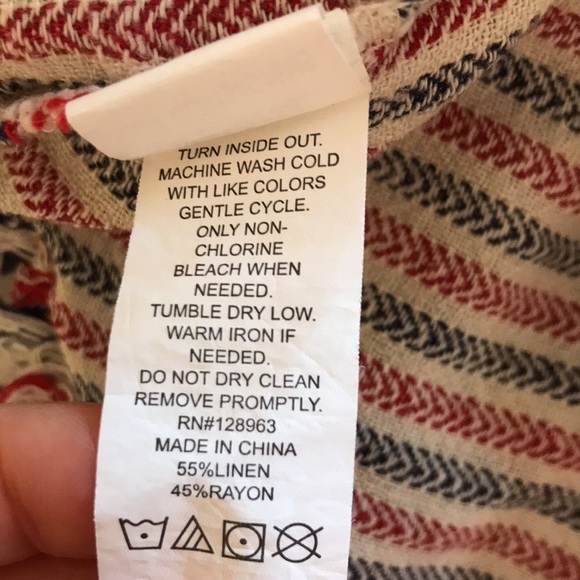 Indigo Rein striped tank blouse sz M - Picture 7 of 7